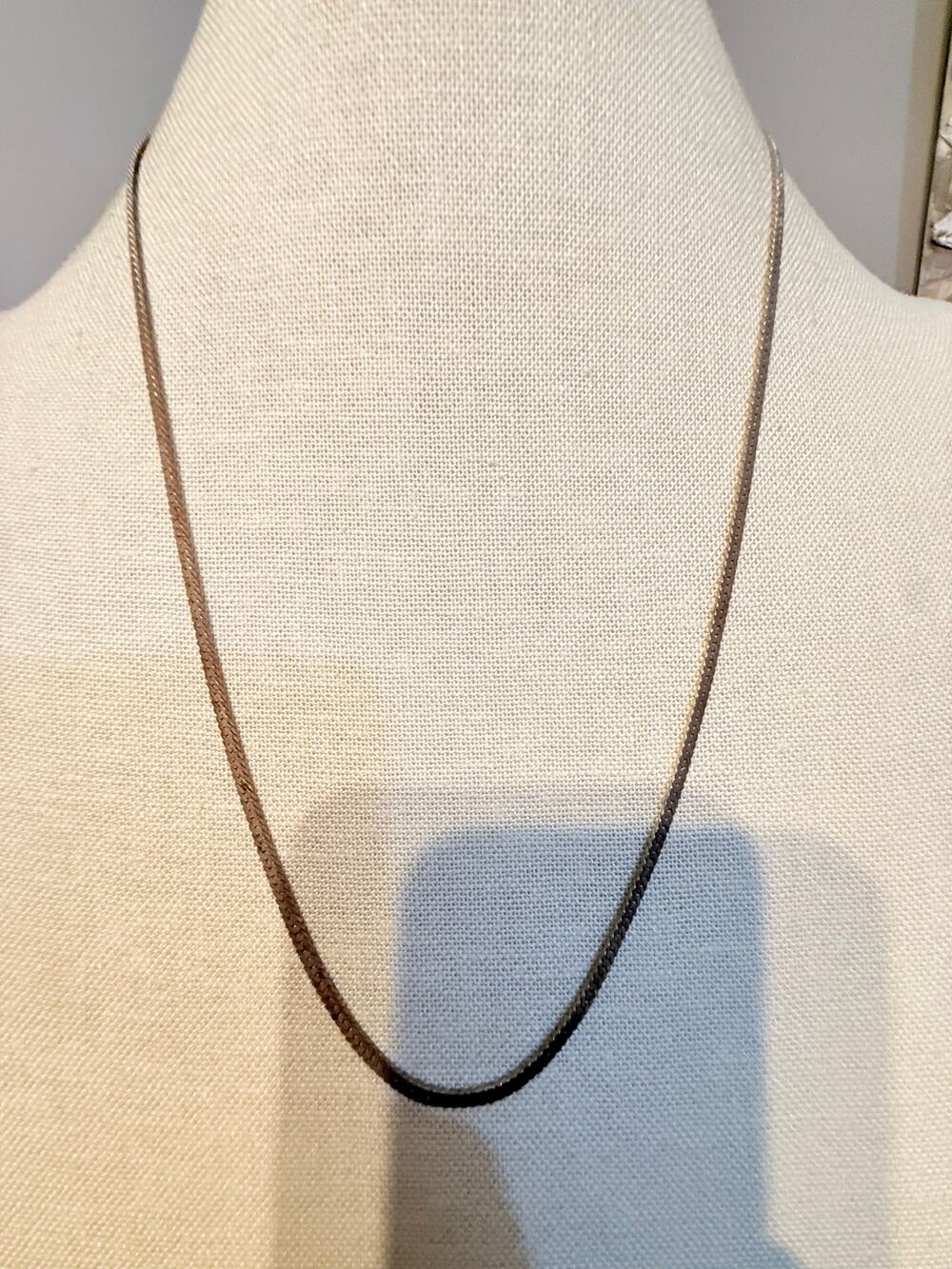 Vintage Braided Cord Necklace 23”